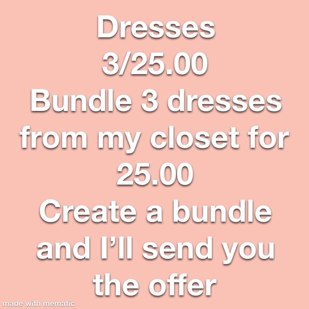 3/25.00 Dresses